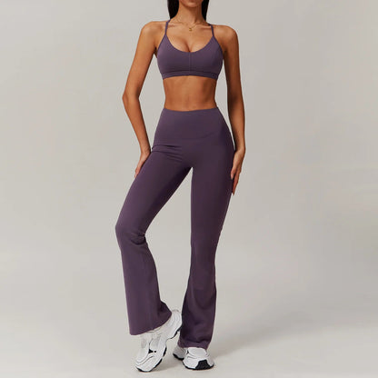 2 Piece Sportswear Yoga Set Gym Clothes Tracksuits Women's Fitness Set Athletic Wear Sports Bra Leggings Outfit The Clothing Company Sydney