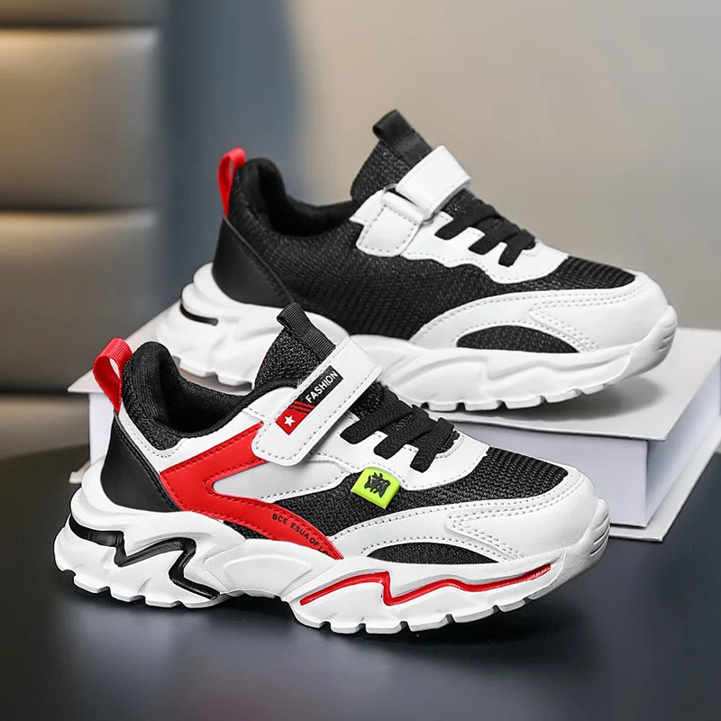 Kids Boy's Girls's Summer Mesh Breathable Sneakers Anti-Skid Outdoor Children Sport Running Shoes