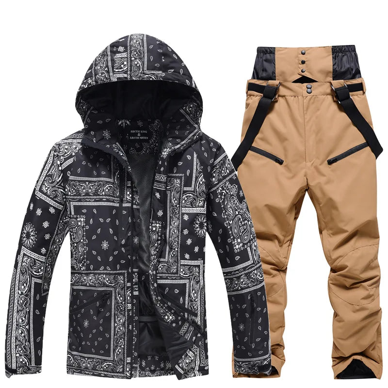 2 Piece Jacket Pants Ski Suit Sets Waterproof Snow Costume Ski Jacket and Pant Set Outdoor Clothing Snowboarding Set The Clothing Company Sydney