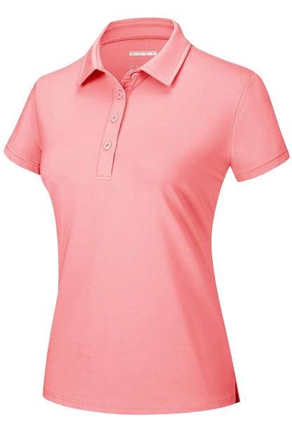 Summer UPF 50+ Short Sleeve Shirts Women's Sun Protection T-shirts Quick Dry 4 Buttons Tennis Workout Tee Golf Pullovers The Clothing Company Sydney