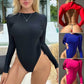 Bodysuit Women's round neck long sleeve Skin-tight garment bodysuit women's bodysuit The Clothing Company Sydney