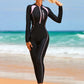 Women's Swimwear One piece Thin Diving Suit Long Sleeve Full Body Surfing Snorkelling Beach Wear Sunscreen Swimsuit