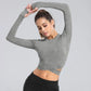 Long Sleeve Midriff Yoga Tops Sports Fitness Crop Top Gym Shirts Slim Fit Running Tank Tops Criss Cross Top The Clothing Company Sydney