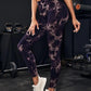 Hip Lifting Seamless Fitness Gym Leggings Tie-Dye Yoga Pants Women's Exercise Tights High Waist Workout Pants