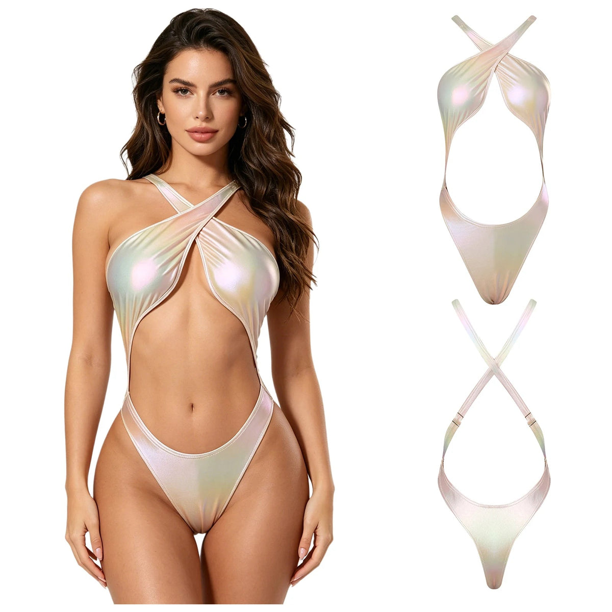 Women's One-piece Swimsuit Micro Bikini Bathing Suit Beachwear Sleeveless Bodysuit Swimwear The Clothing Company Sydney