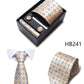 4 Piece Tie Handkerchief Cufflink Set For Men Necktie Holiday Gift Box Blue Gold Suit Accessories Slim Wedding Set The Clothing Company Sydney