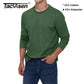 TACVASEN Long Sleeve Cotton T-shirt Mens Breathable Moisture Wicking Casual T-shirt Spring Pullover Crew Neck Basic Tee Tops Man The Clothing Company Sydney