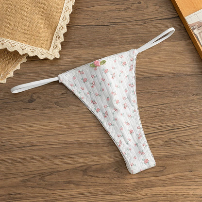 Women's Panties Printed Bikini Lingerie Fashion Lingerie G String Breathable Underwear