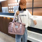 Travel Bag Women Shoulder Bag Casual Handbag Double Zipper Expansion Bag Large Bag Fashion Luggage Bag