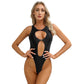 One Piece Womens Bodysuit High Cut Tight Monokini Summer Swimsuit Party Romper Swimwear