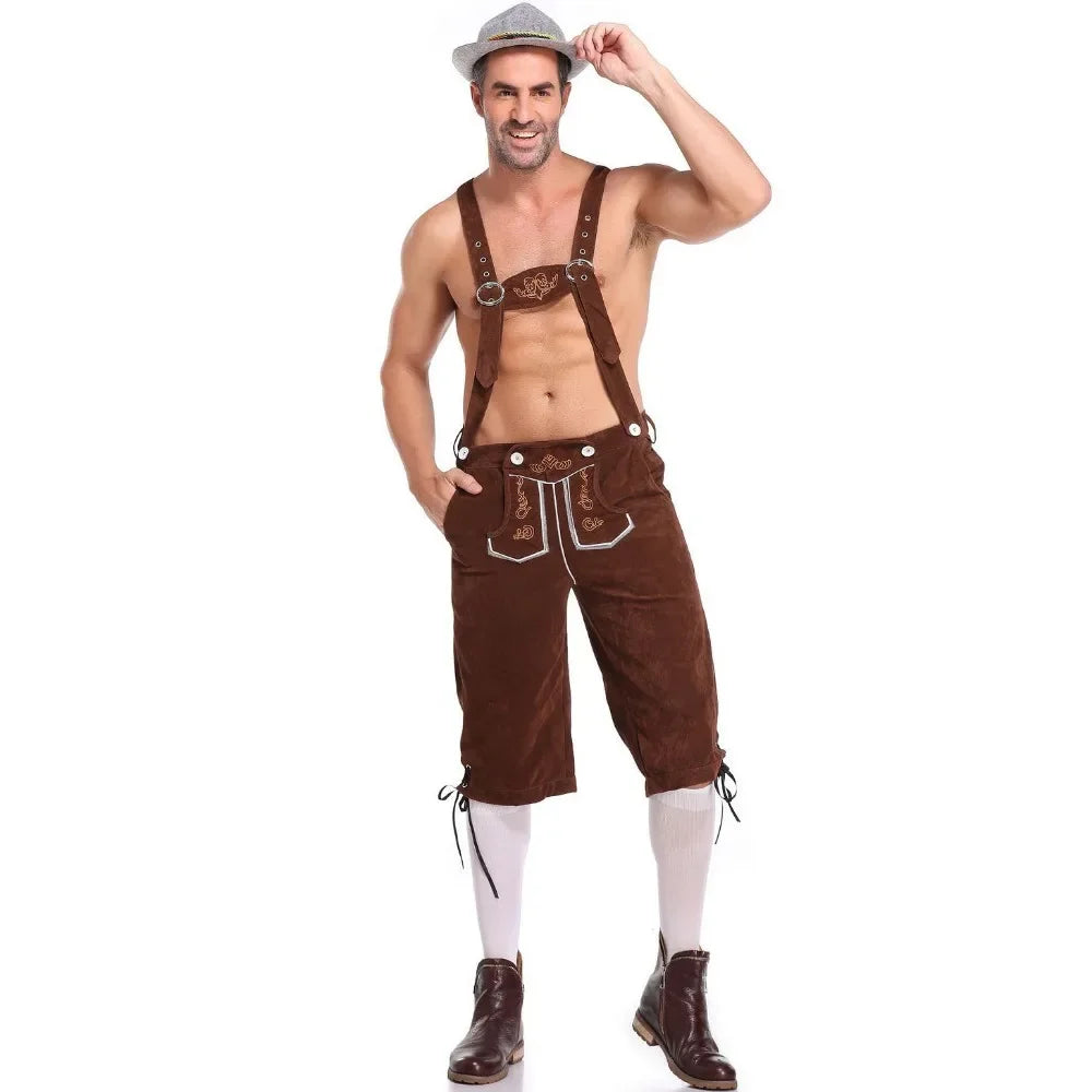 Men's Oktoberfest Overalls Clothing German Bavarian Munich Oktoberfest Costume Outfit The Clothing Company Sydney