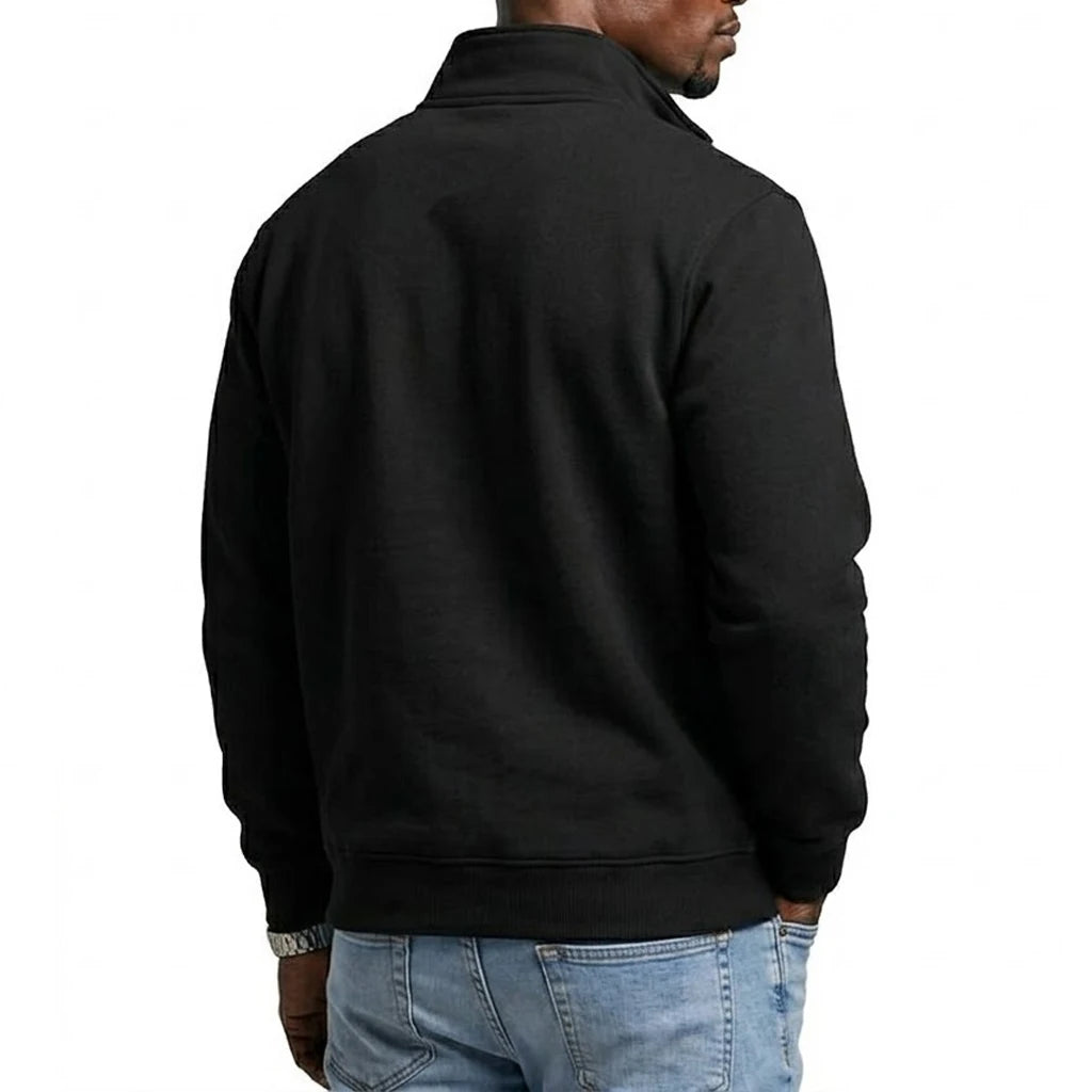 Mens Zipper Sweatshirts Spring Quarter Zip Pullover Half Zipper Hoodie Gym Autumn Solid Sweatshirt Jumper