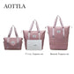 Travel Bag Women Shoulder Bag Casual Handbag Double Zipper Expansion Bag Large Bag Fashion Luggage Bag