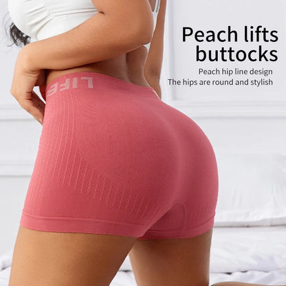 Ribbed Yoga Seamless High Waist Elastic Breathable Quick Dry Fitness Running Casual Sports Bike Shorts for Women
