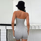 Spaghetti Strap Jumpsuit Tight Fitting Women's Summer Jumpsuit Playsuit Bodycon Short White Black Shorts Romper The Clothing Company Sydney