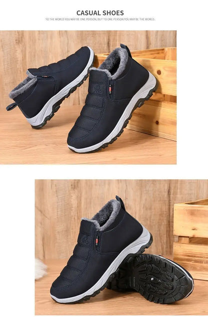 Men's Autumn Winter Casual Cotton Warm Wear Resistant Chunky Sole Shoes