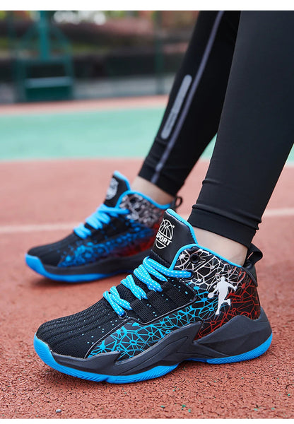 Kids Children‘s Basketball Shoes Non-slip Breathable Basketball Training Sneakers Lace-up Boys Girls Basketball Boots Athletic Shoes The Clothing Company Sydney