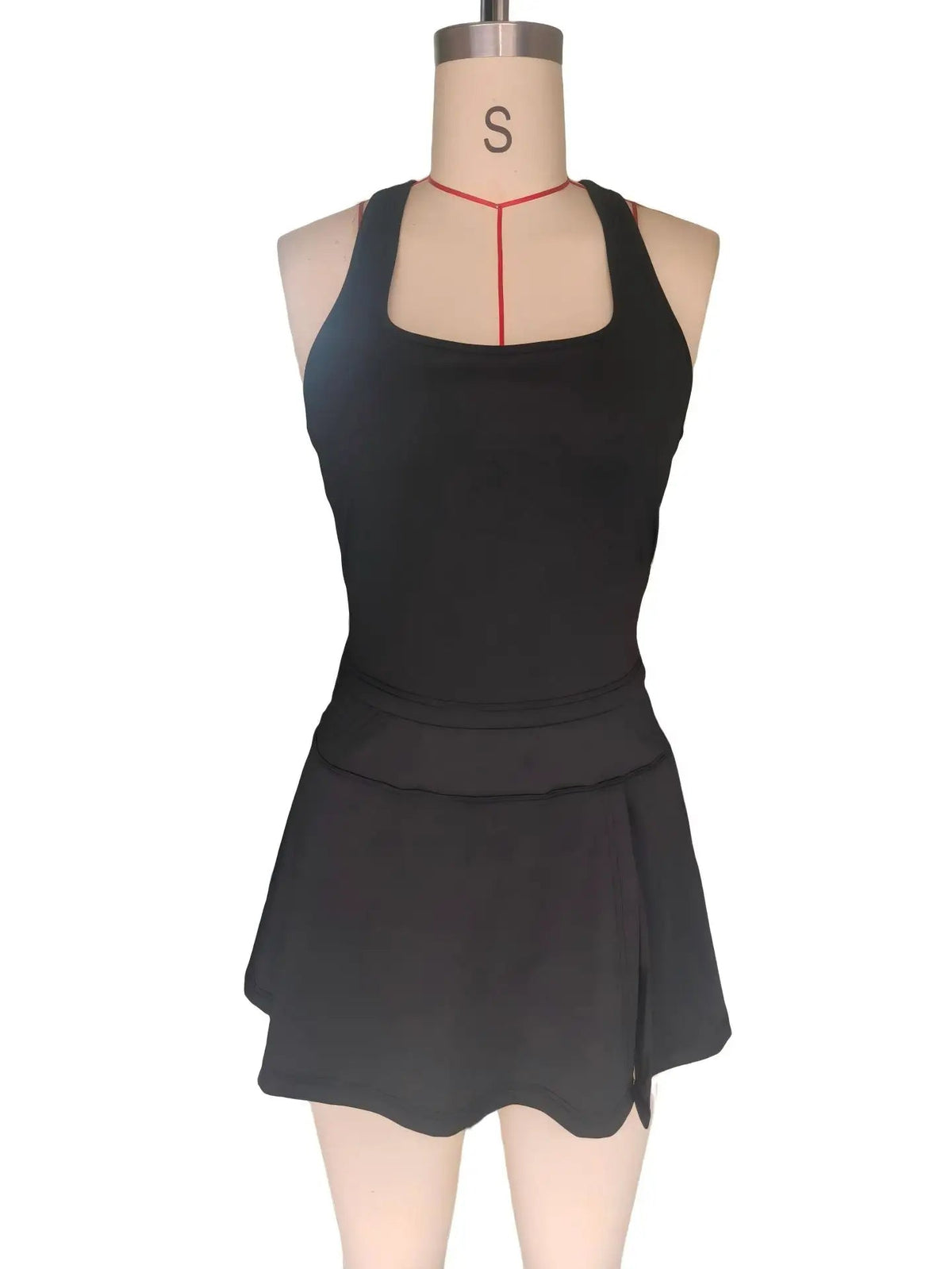 2 Piece Tennis Dresses Side Slit Mini Skirt Set Workout Crop Tank Top Golf Outfits The Clothing Company Sydney
