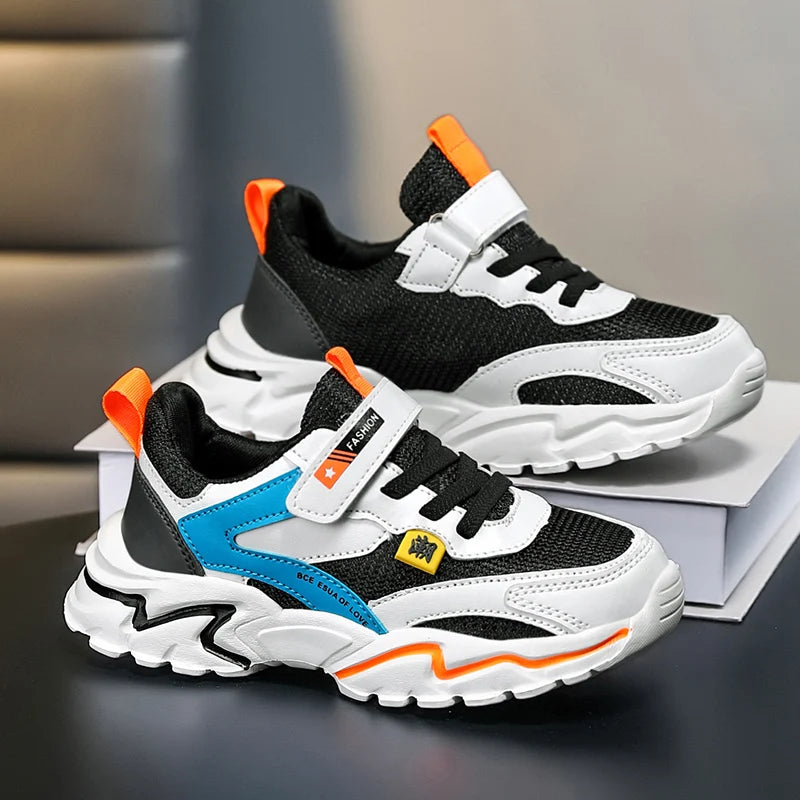 Kids Boy's Girls's Summer Mesh Breathable Sneakers Anti-Skid Outdoor Children Sport Running Shoes