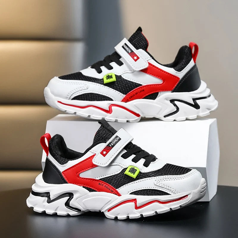 Kids Boy's Girls's Summer Mesh Breathable Sneakers Anti-Skid Outdoor Children Sport Running Shoes