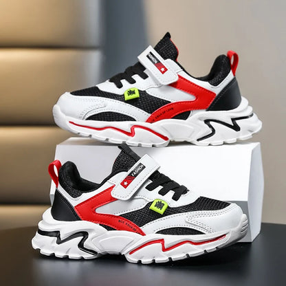 Kids Boy's Girls's Summer Mesh Breathable Sneakers Anti-Skid Outdoor Children Sport Running Shoes