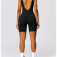 Yoga Set One-Piece Seamless Hollowed Out Women's Jumpsuits Gym Push Up Workout Fitness Bodysuit