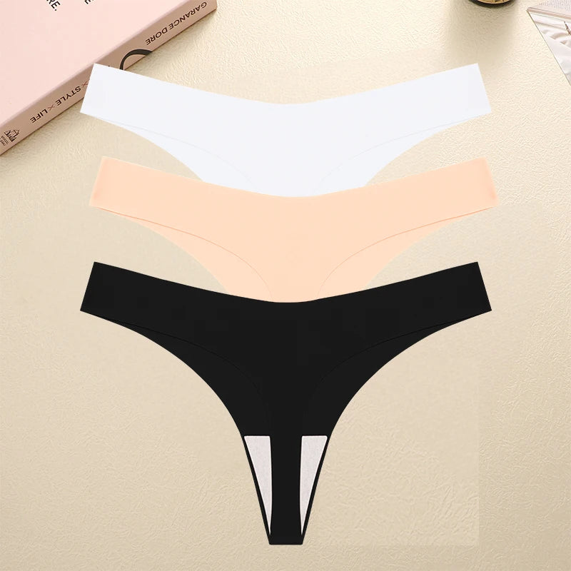 3 Pack G-String Underwear Female T-back Intimates Lingerie Seamless Low Waist Underpants Briefs The Clothing Company Sydney