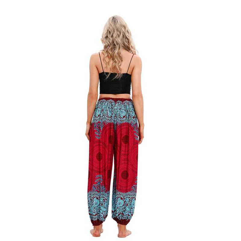 Boho Yoga Pants Women Hippie Harem Printed Dye High Waist Beach Wear The Clothing Company Sydney