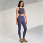 2 Piece Yoga Gym Running Leggings Crop Top Matching Outfit Set