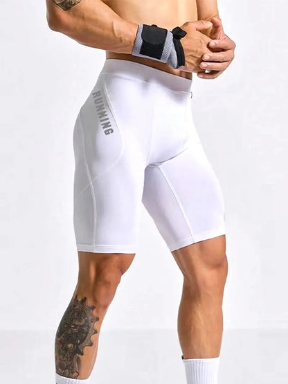 Men's Bodybuilding Shorts Gym Running Leggings Male Joggings Elastic Compressions Sweatpant Football Basketball Tights Shorts