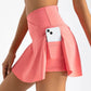 Women's Pleated Tennis Skirt with Pockets Shorts Athletic Skirts Crossover High Waisted Athletic Golf Badminton Skorts Workout Sports Skirts The Clothing Company Sydney