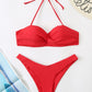 Bikini Swimsuit Women Swimwear Solid Push Up Bikinis Set High Waist Thong Bathing Suit Two Pieces Swimming Suits Female The Clothing Company Sydney