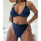 Ribbed Bikini Large Size Plus Size Women Swimsuit Two piece Bikini set Bather Bathing Suit Swimwear The Clothing Company Sydney