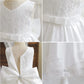 Cute Baby Girl's Tutu Dress Embroidery Lace Flower Princess Gown Birthday Party Newborn Formal Dress