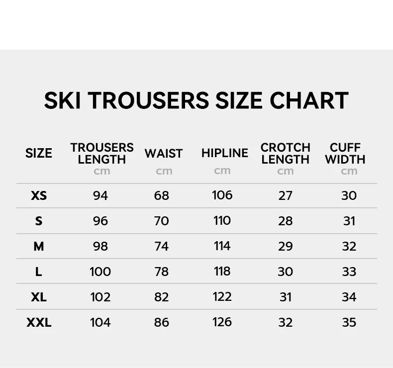 Winter Ski Pants Women Outdoor Windproof Waterproof Warm Snow Trousers Winter Ski Snowboarding Pants The Clothing Company Sydney