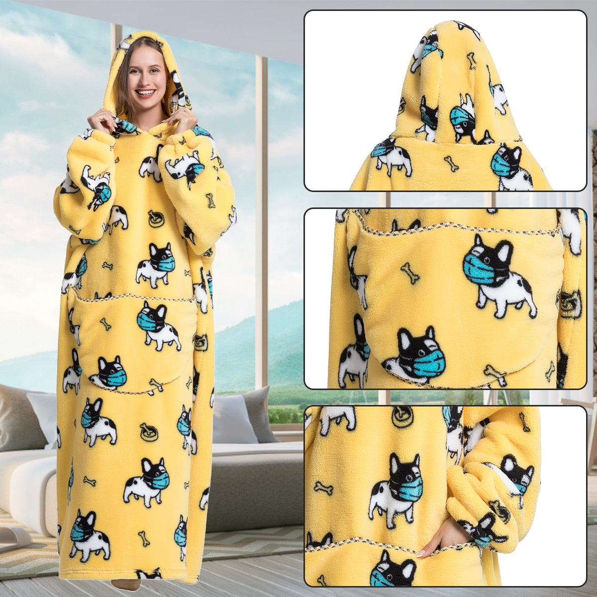 Family Hoodie Blanket for Winter Large Oversize Hoodie for Adult and Child Wearable Hooded Blanket The Clothing Company Sydney