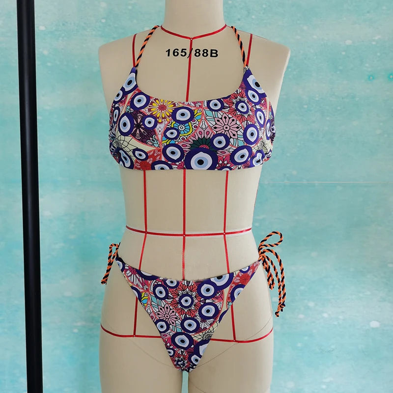 2 Piece Swimwear Bikini Set Thong Swimsuit Two Pieces Bathing Suit Women's Beach Wear The Clothing Company Sydney