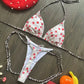 Swimwear Cherry Print Thong Bikini Set Thong Swimsuit Two Piece Bathing Suit Beach Wear The Clothing Company Sydney