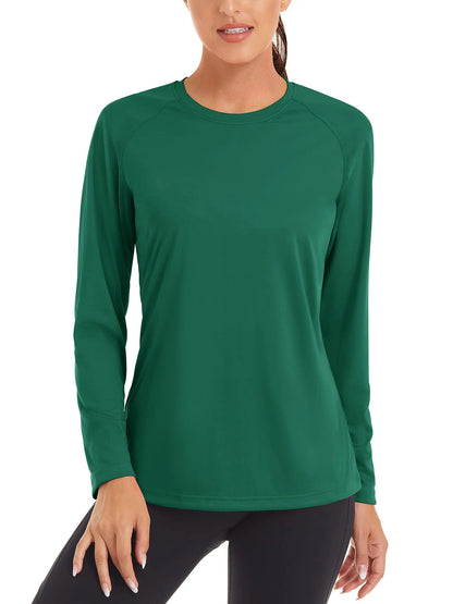 UPF 50+ Summer Quick Dry T-shirts Women's Performance Sun Block UV Protection T Shirts Long Sleeve Swim Pullover Tops The Clothing Company Sydney