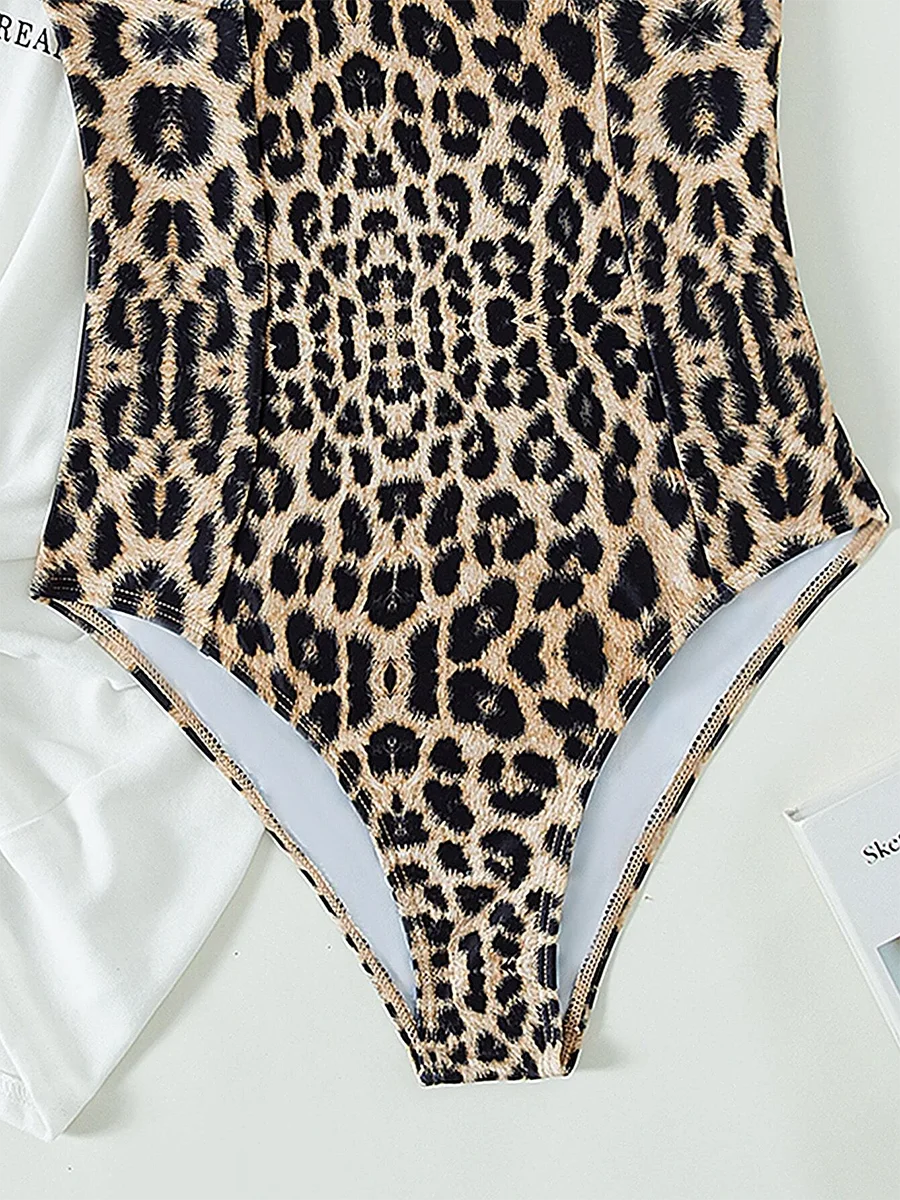 One Piece Leopard Swimsuit Women Swimwear Push Up Bathing Swimming Suit Summer Beachwear The Clothing Company Sydney