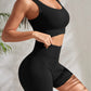 2 Piece Seamless Ribbed Yoga Sets Workout Sets Gym Suits Ribbed Crop Tank High Waist Shorts Outfits Fitness Running Matching Outfit The Clothing Company Sydney