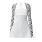 Lace Patchwork Waist Wrap A-line Mini Autumn Winter Dress Backless Club Party Evening Dresses