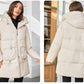 Hooded Parkas Women's Plus Size Casual Hooded Pocket Women Down Jacket Coat Outwear