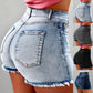 Cotton Denim Shorts for Women's Summer Street Style High Waist Jeans Casual Y2K Crop Shorts The Clothing Company Sydney