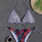 Two Piece Bikini Swimwear Women Swimsuit High Waist Striped Thong Bikini Set Summer Brazilian Beach Bathing Suit 2 Pieces The Clothing Company Sydney