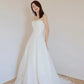 Strapless Elegant A-line Sleeveless Classic Lace Up Small Train Wedding Dress