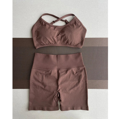 Solid Seamless Half Pants Women Soft  Fitness Outfits Yoga Gym Running Bike Wear Bicycle Skorts The Clothing Company Sydney