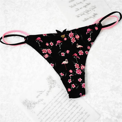 12pcs Womens Funny Letter Thongs G-string Ladies Seamless