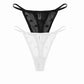 2 Piece Set Lace Sheer Thong Panties Women's Low Waist Seamless Lingerie Heart See Through Mesh Underpants Intimates Lingerie The Clothing Company Sydney