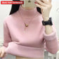 Ladies Turtleneck Winter Sweater Women Elegant Thick Velvet Lined Warm Knitted Pullover Slim Tops Jersey Knitwear Jumper The Clothing Company Sydney